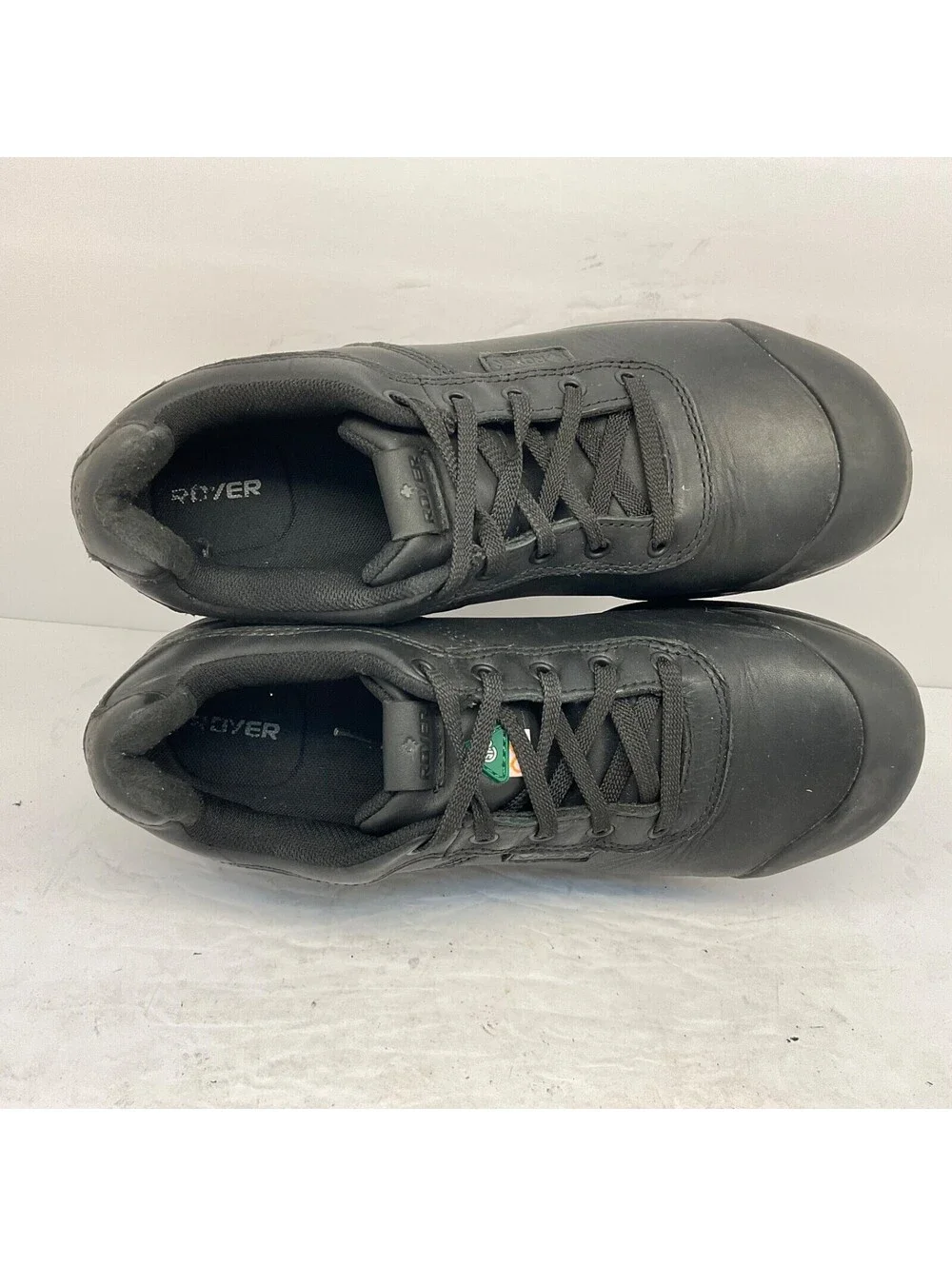 ROYER Men's Inspades Leather Steel Toe Casual Work Shoes 602SP2 Black Size 10M